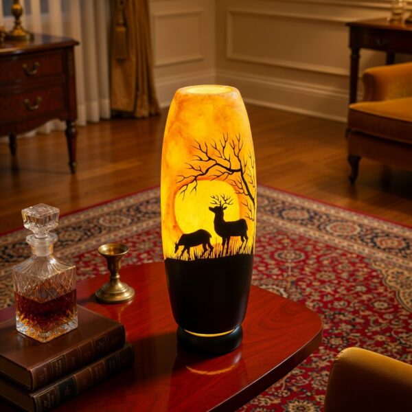 | Doe Theme | Camel Skin Lamp| 16 INCH | Handcrafted