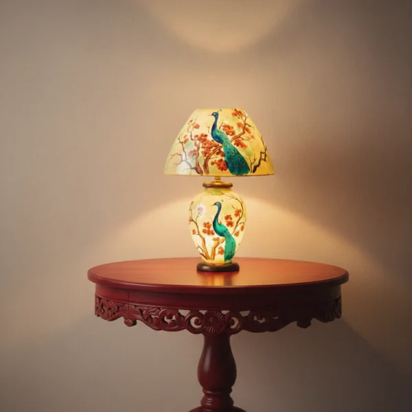 Peacock Theme Lamp | Size=18 Inch| Fine art designs
